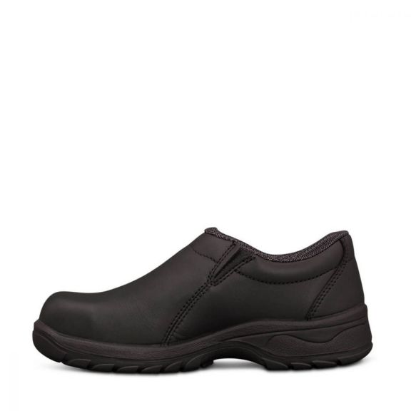 49430 BLACK SLIP ON LADIES SHOE