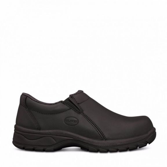 49430 BLACK SLIP ON LADIES SHOE