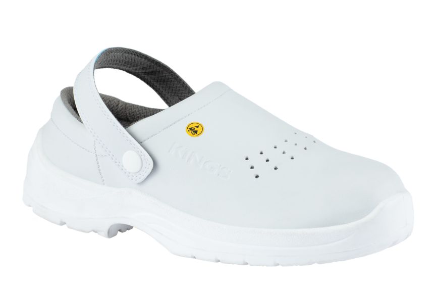 Kings White KRS201EZ SAFETY CLOG-add01