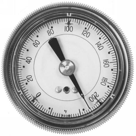 RP920 Pneumatic Controller Pressure and Receiver Gauges