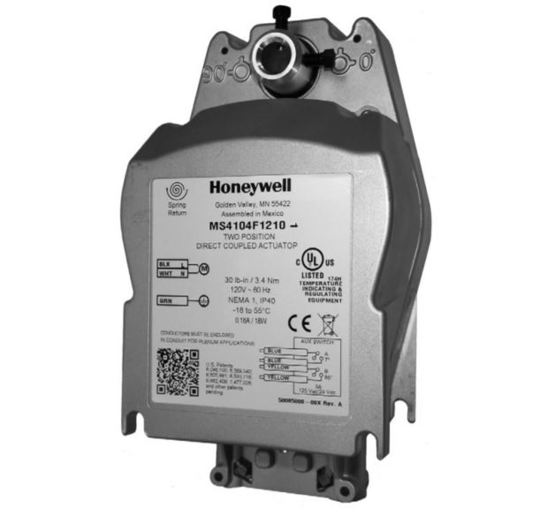 Honeywell MS4309F1005 Two Position Direct Coupled Actuator 