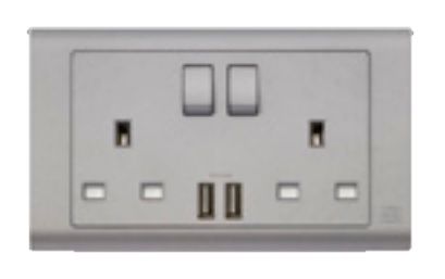 Dual Recessed USB Modular Base