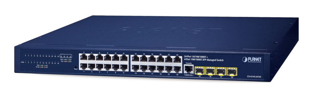 PLANET CS MG L2/L4 24 + 4-PORT