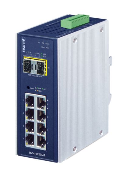 PLANET ES MG L3 IP30 8 + 2-PORT