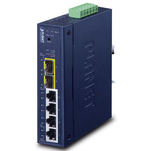 PLANET MC MG L2/L4 IP30 4 + 2-PORT