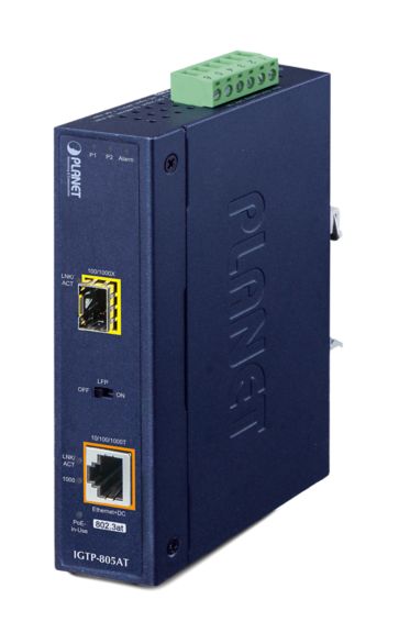 PLANET MC UMG IP30 1 + 1-PORT POE+