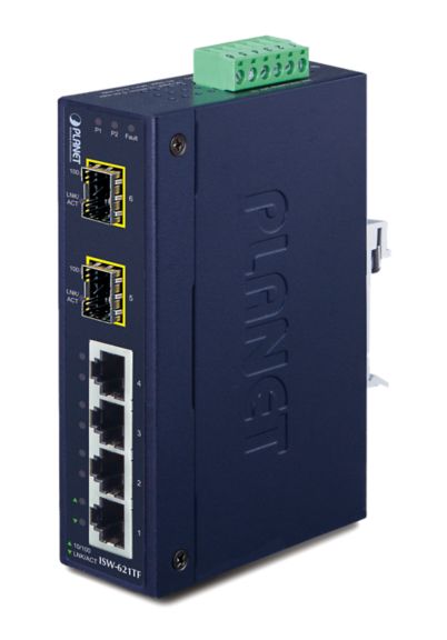 PLANET MC UMG IP30 4 + 2-PORT
