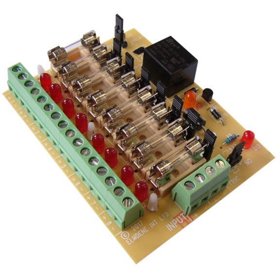 LS2 XA - 8-WAY FUSED FOM LED 12V RLY