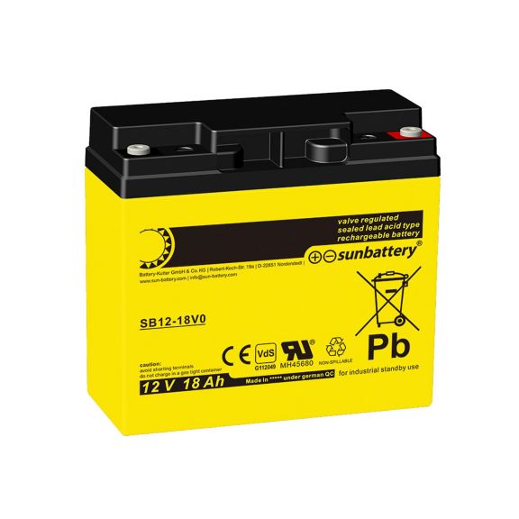 SUN BATTERY - 12VDC - 18AH - LEAD-ACID