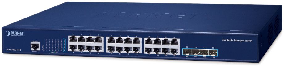 PLANET SES MG L3 24 + 4-PORT