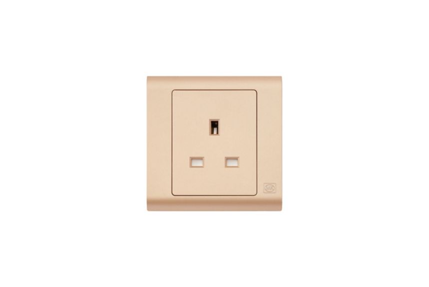 MV780CHM, 1G unswitched socket, champagne