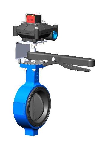 Butterfly Valve with Limit Switch - Hand Lever
