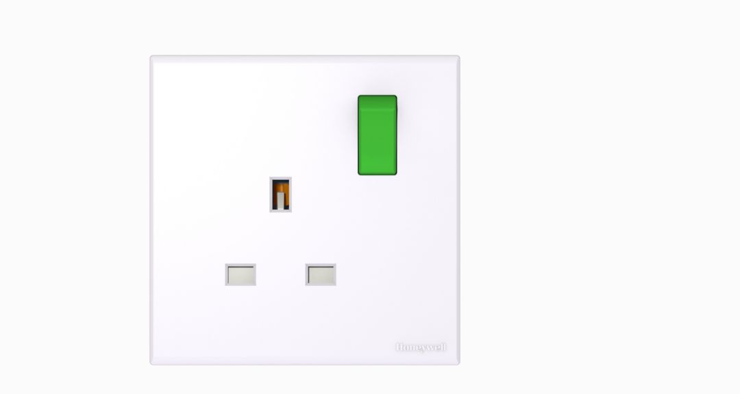13A 1G SP SWITCH SOCKET - GREEN ROCKER