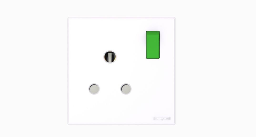 15A 1G SP SWITCH SOCKET - GREEN
