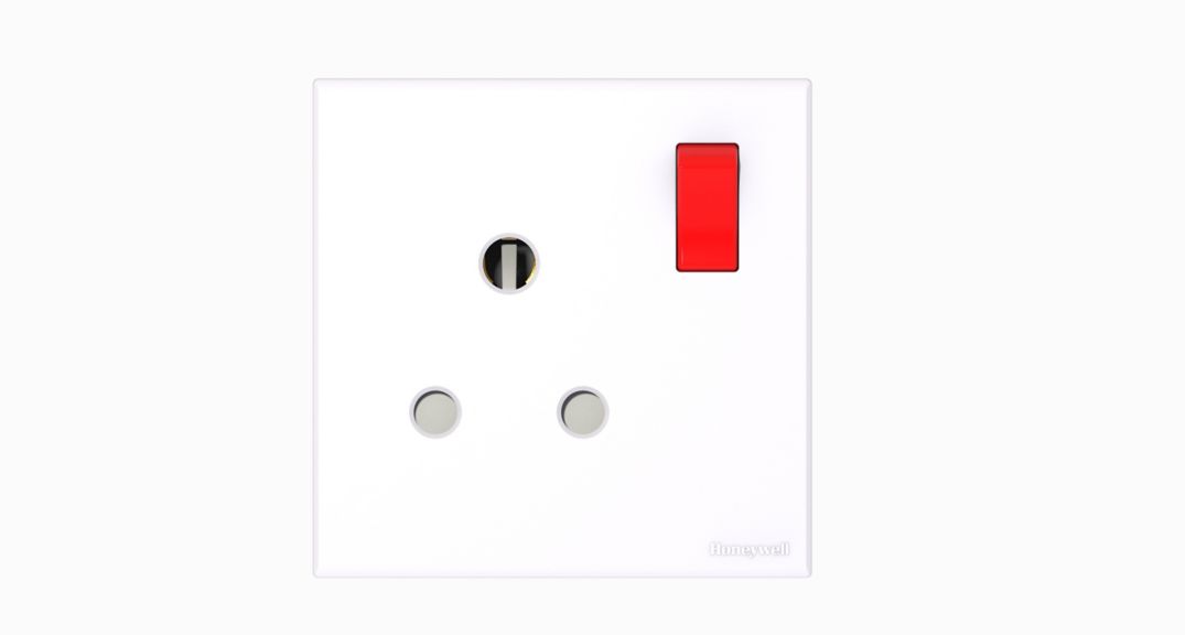 15A 1G SP SWITCH SOCKET OUTLET - RED