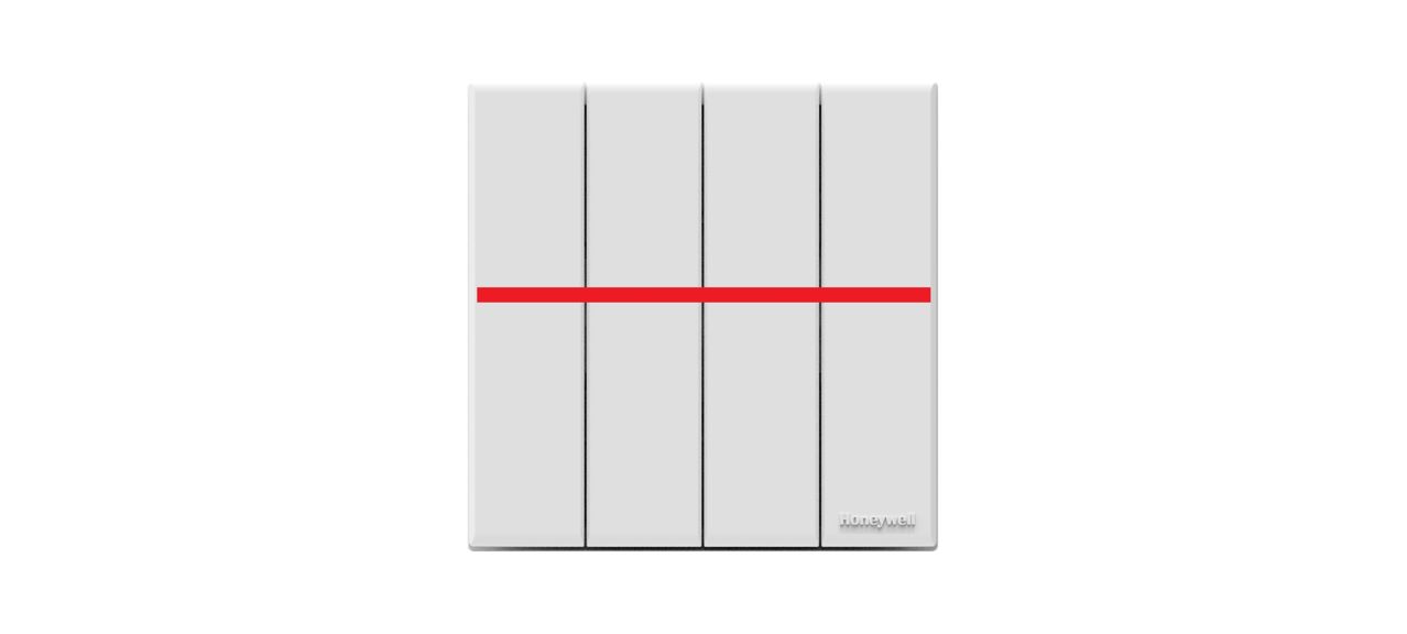 16AX SP 4G1W SWITCH RED MID LINE