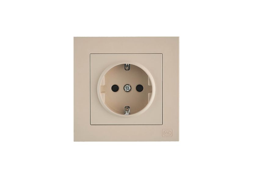 1G 16A Schuko Socket with safety shutter