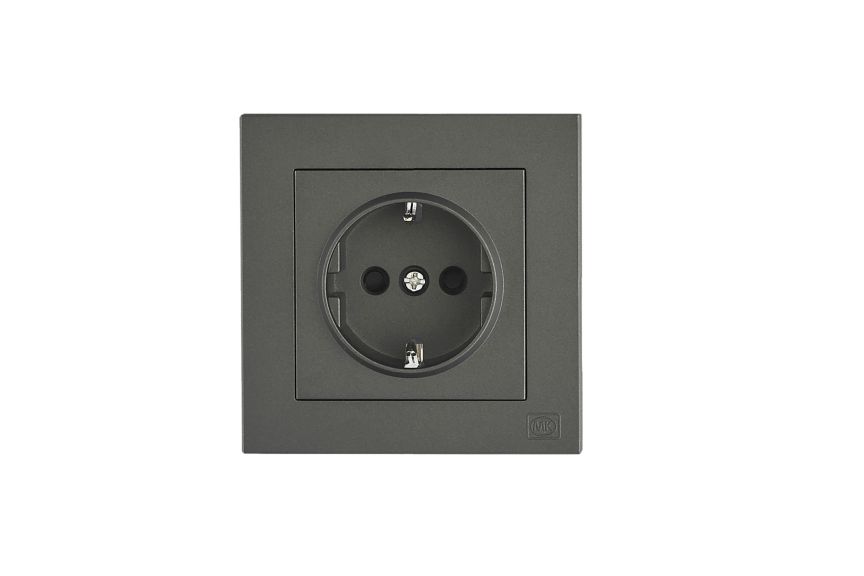 1G 16A Schuko Socket with safety shutter