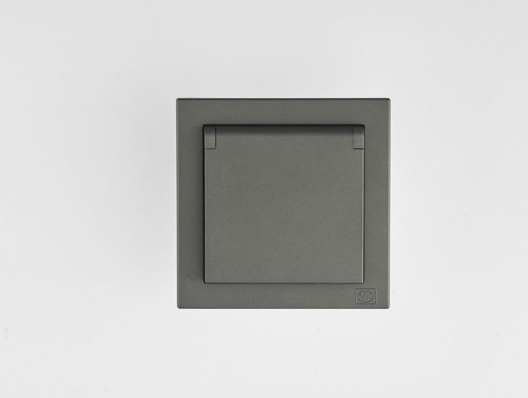 1G 16A IP44 Schuko Socket