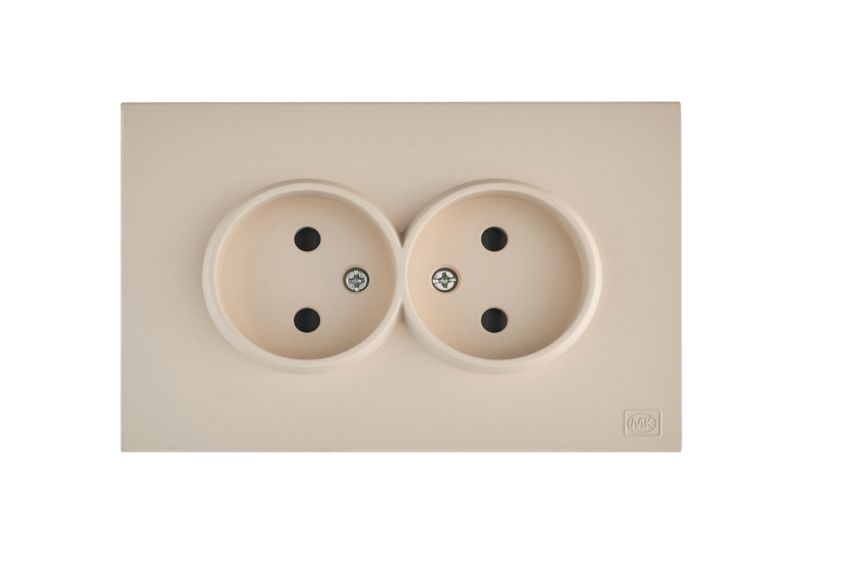 16A Double French Socket (2P)