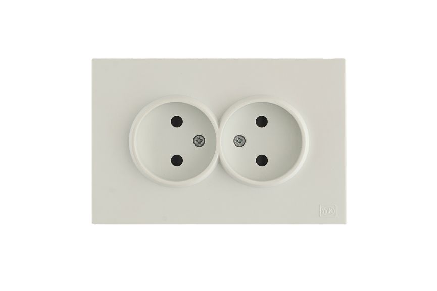 16A Double French Socket (2P)