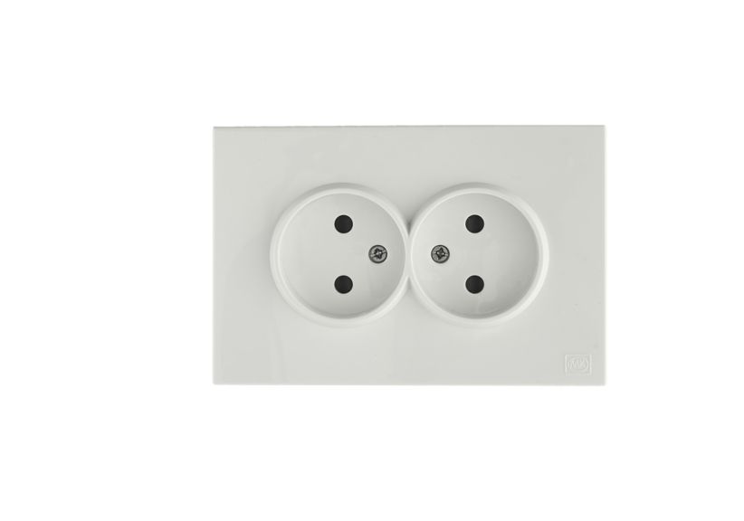 16A Double French Socket (2P)