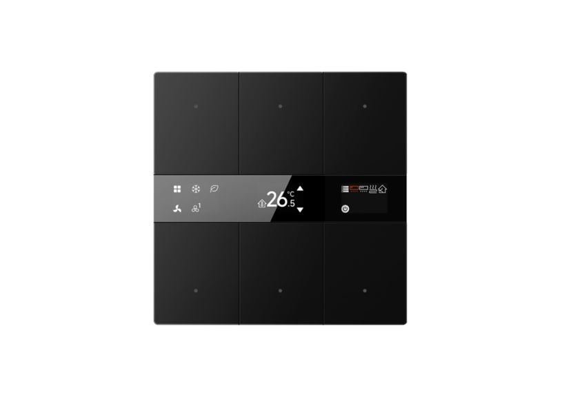 KNX Tstat 6Fold Metal Cast Iron