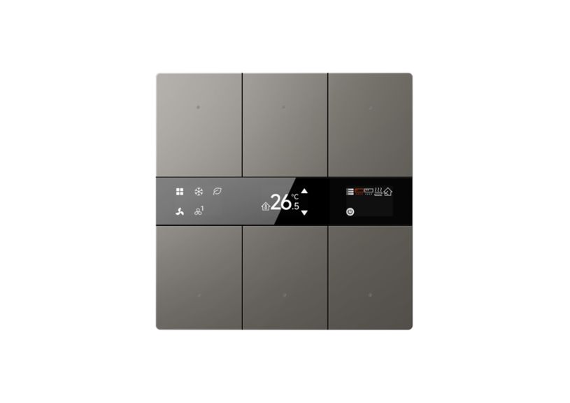 KNX Tstat 6Fold Syn Natural Stone