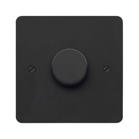 K14525MBK Edge Matt Black LED Dimmer Front