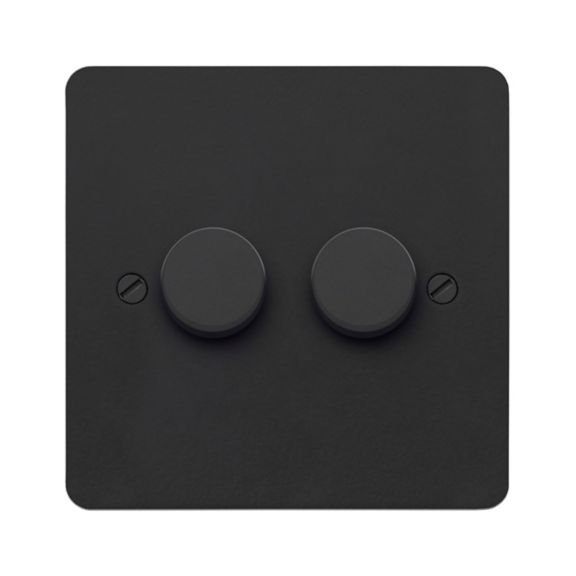 K14526MBK Edge Matt Black LED Dimmer Front