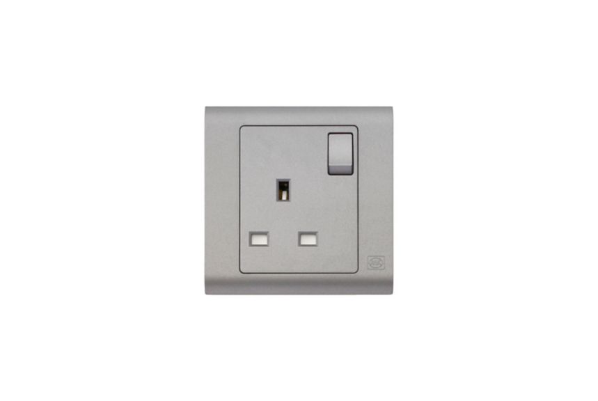 MV2757CHA 1G Switchsocket, Charcoal