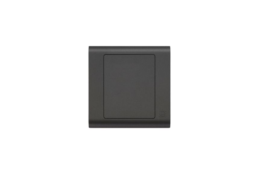 MV3827MBK Essentials 1G blankplate matt black