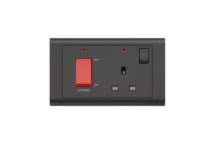 MV5061MBK 2G Cooker Control, Matt Black