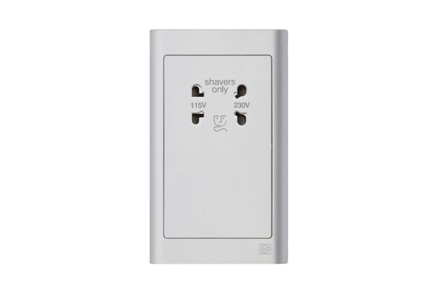 MV701TTA, Shaver Socket, Titanium, Front