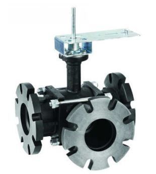 control ball valve with flanged connection