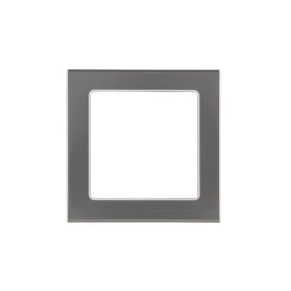 1G Switch Metal Front plate (T3)BSSW