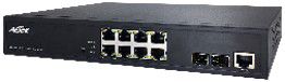 C51-082-30-130 Layer 2 network switch, 8 PoE ports 10/100/1000 with power of 30W each, for a total of 130W.