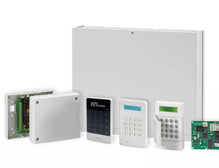 Image of the Galaxy Security panel and accessories