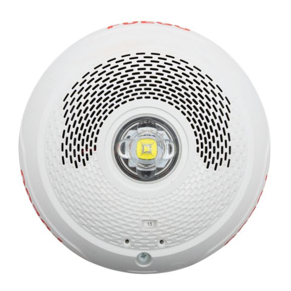 SPEAKER STROBE LED WHITE CEILING FUEGO