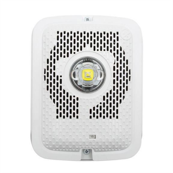 SPKR/STRB LED WHT WALL OTDR BILINGUAL