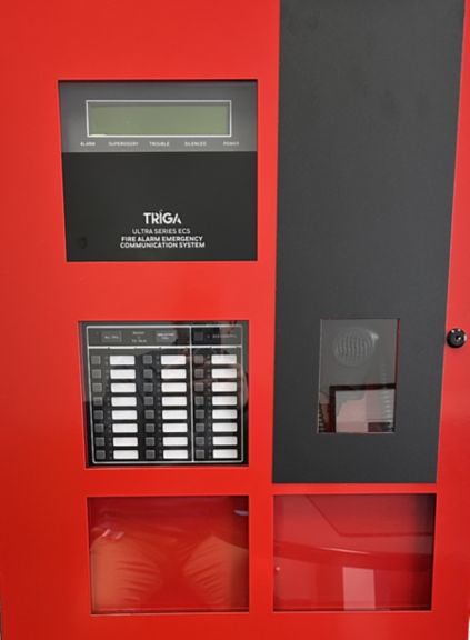 Triga Intelligent Fire Alarm Control Panel with Emergency Communication System, Red