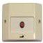 UTKAPY50W Monostable button with NC contact suitable for installation above 503 boxes, body in white plastic.