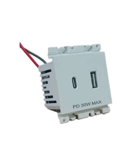 30W 2Port A+C PD USB Charger