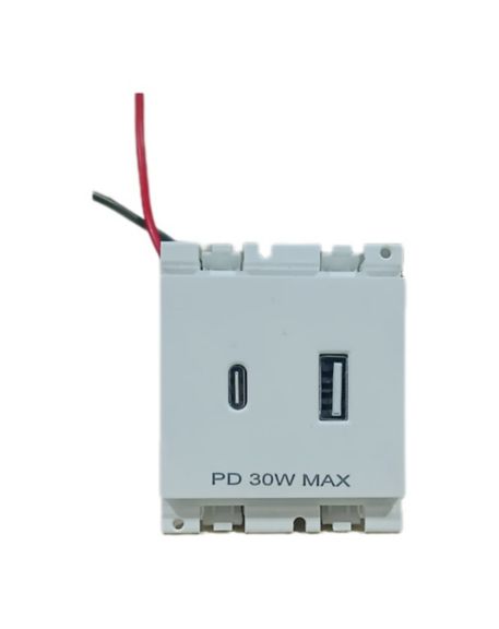 30W 2Port A+C PD USB Charger