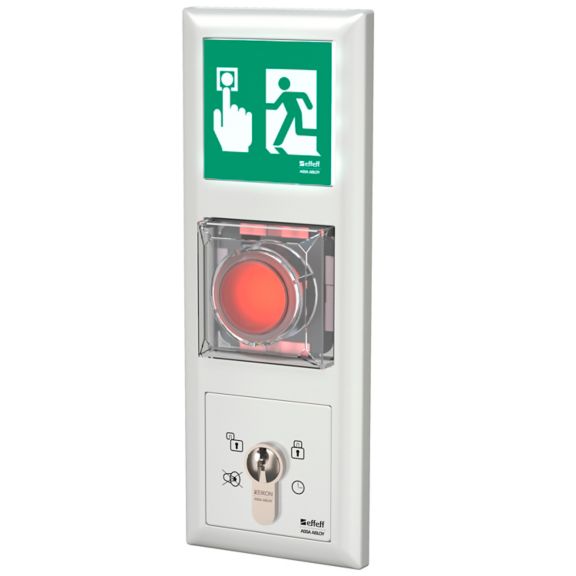 uP-Steuerterminal vernetzbar, Modell 1385, 3-fach-Rahmen. Passend fr System Gira Standard 55 - reinwei glnzend mit beleuchtetem Hinweisschild.