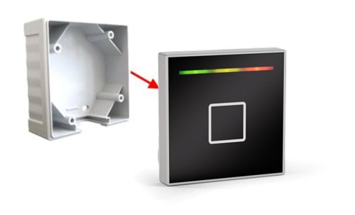 INSERTIC Classic surface mount frame white alu mounted