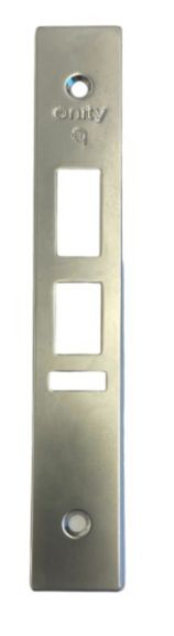 FACEPLATE, ANSI, 1.25 X 8.0 IN, SATIN CHROME