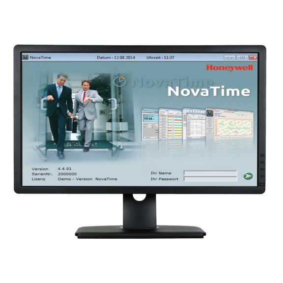 NovaTime sottware shown on monitor
