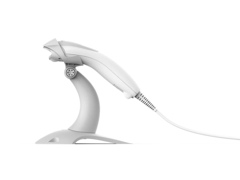 The Voyager™ XP 1400g scanner offers reliable performance, durability, and versatility, making it ideal for retail and pharmacy environments