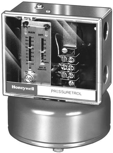 PressureTrol® Pressure monitoring modulating controllers L91A, B